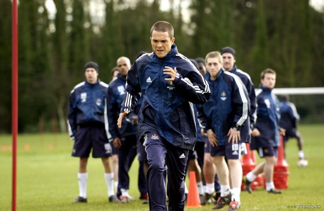 Santiago training in Newcastles's Football Academy